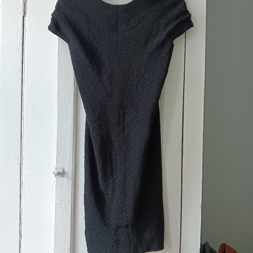BALENCIAGA DRESS. BLAK. 100% SILK. SIZE 36